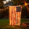 thumbnail image 4 of 4th of July Fringed Drapery Flag, 1776 Patriotic Blue Star Hanging Banner, Built-in LED String Light Decor for Independence Day Party Doorway Window Home Backyard Festival Celebration, 4 of 7