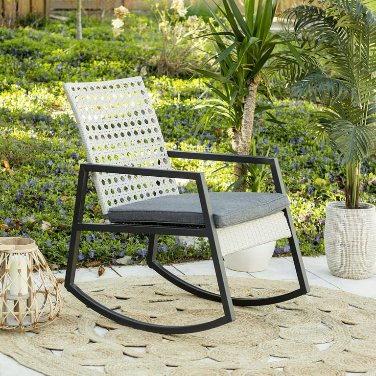 Shifflett modern patio rocking chair deals