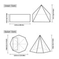 thumbnail image 4 of TOMSHOO Camping Hot Tent Single Person Tipi Tent with Stove Jack for Bushcraft, Cooking and Heating, 4 of 6