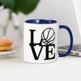 thumbnail image 3 of CafePress - Love Basketball - 11 oz Ceramic Mug - Novelty Coffee Tea Cup, 3 of 4