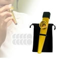thumbnail image 6 of yotijay Kazoo Good Companion Party Favors Mouth Flute for Kids Music Lovers Beginner Gold, 6 of 9