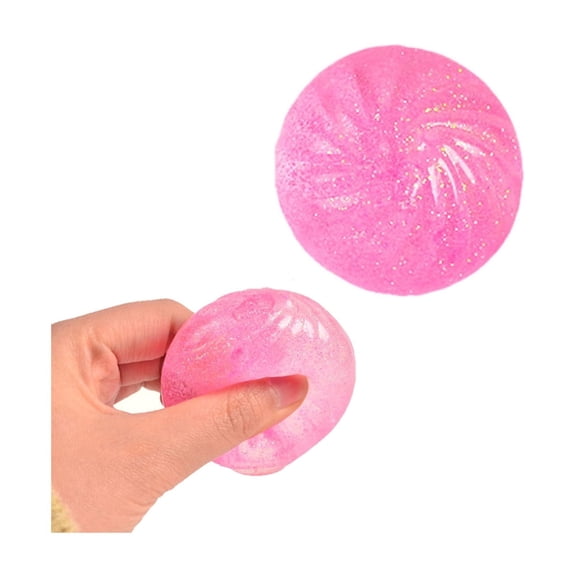 2026 Upgrade Glitter Dumpling Squishy Mystery Box - Giant Dumpling Stress Ball, Cute Squishy Bun Toy for Anxiety Relief, Soft Decompression Dough for Adults & Kids, Gift