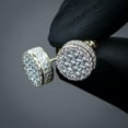thumbnail image 2 of Luxury 925 Silver Stud Earrings Cubic Zircon Women Wedding Party Jewelry A Pair, 2 of 4