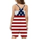 thumbnail image 5 of Odeerbi 5-14 Años Niñas Verano Mono Día de La Independencia Impresión Camisola Romper Casual Sin Mangas Correa Combinados Pantalones Cortos Con Bolsillos, 5 of 5
