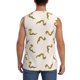 thumbnail image 4 of Fotbe Cartoon Snake Men's Camiseta sin Mangas Estampada para Hombres, Playera Casual para Gimnasio, Entrenamiento, Playa-Small, 4 of 7