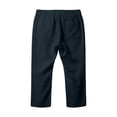 thumbnail image 4 of UAMVSH Men's Linen Capri Pants Casual Elastic Waist Drawstring Beach Shorts Summer Hawaiian Below Knee Long Shorts with Pockets, 4 of 6