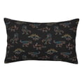 thumbnail image 1 of Fotbe Neon Dinosaur Funda de Almohada Decorativa Estilo Occidental, Lujo en Algodón, Fundas para Almohadas King, Cojín Estampado para Decoración del Hogar-14"x20", 1 of 6
