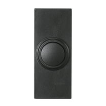 Heath Zenith Heath Zenith Black Plastic Wireless Push Button Doorbell