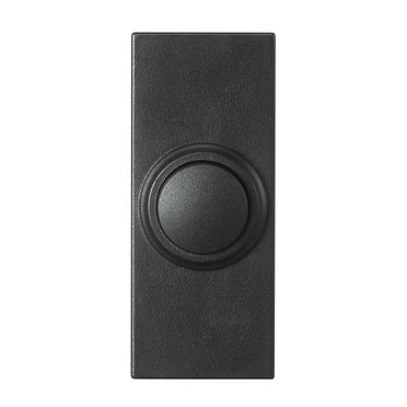 Heath Zenith Heath Zenith Black Plastic Wireless Push Button Doorbell