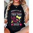 thumbnail image 1 of Playera 100% Algodón para Mujer - Viaje de Chicas 2025 ¡Juntas Somos Problema!, 1 of 7