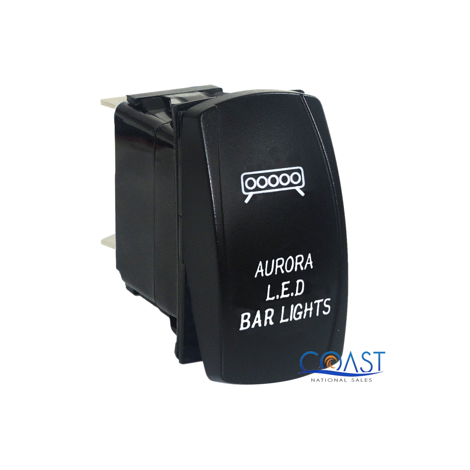 RZR Car Trucks Auto Boat Roof Lights On//Off White SPST Rocker Toggle Switch