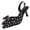 A, variant on Women's Sandals Pointy Toe Pumps Patent Leather Mid Heel Slingback Heels with Buckle Dress Shoes for Dating Party Working