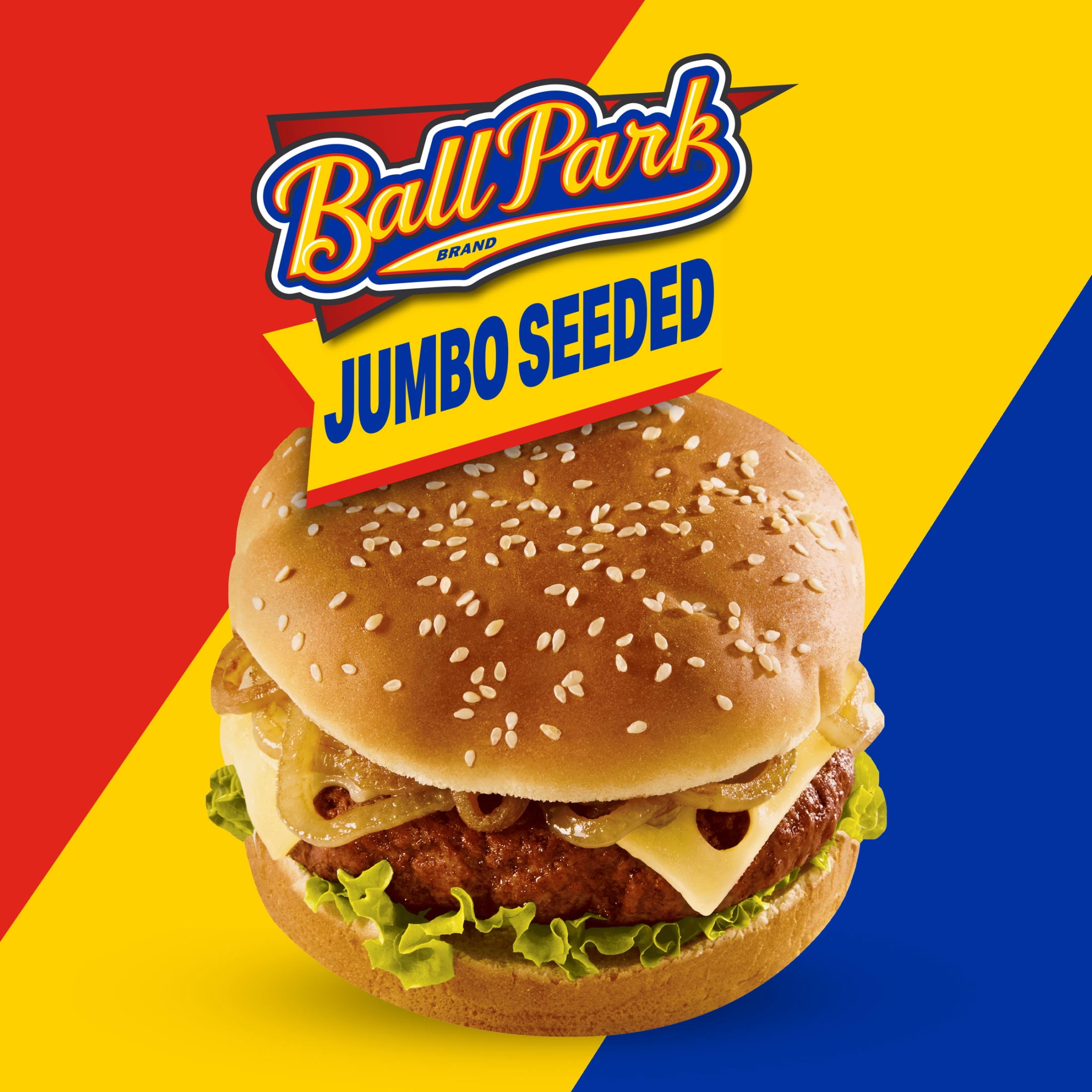 Ball Park Sesame Jumbo Hamburger Buns, 8 count, 18.25 oz