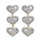 thumbnail image 4 of Pendiente de diamantes de imitación con forma de corazón multicapa popular de Bohemia para mujeres y niñas, pendiente colgante de aleación, accesorios de joyería para fiestas en la playa, color 2, 4 of 5