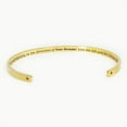 thumbnail image 3 of "Go confidently in the direction of…" Gold Stainless Steel Graduation Theme Hidden Message Gift for Her Cuff Bracelet with Gift Set, 3 of 12