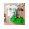 thumbnail image 3 of Faithtur Ensemble de Vêtements pour Bébé Fille Manches Courtes Col Rond + Jupe en Couches, 3 of 8