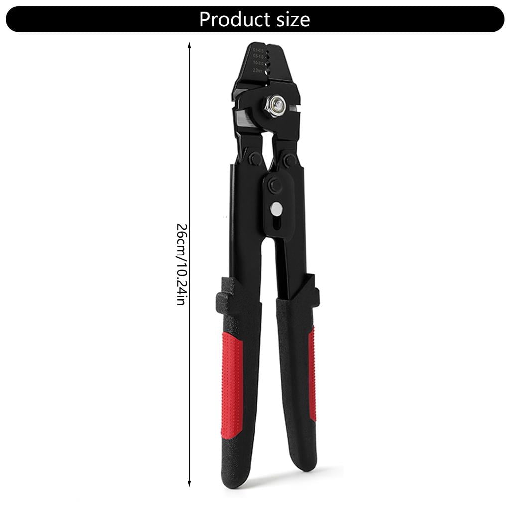 CEORPER Fishing Crimping Pliers Wire Rope Crimping Tool Heavy Duty Stainless Steel with 180Pcs Crimp Looping Sleeves