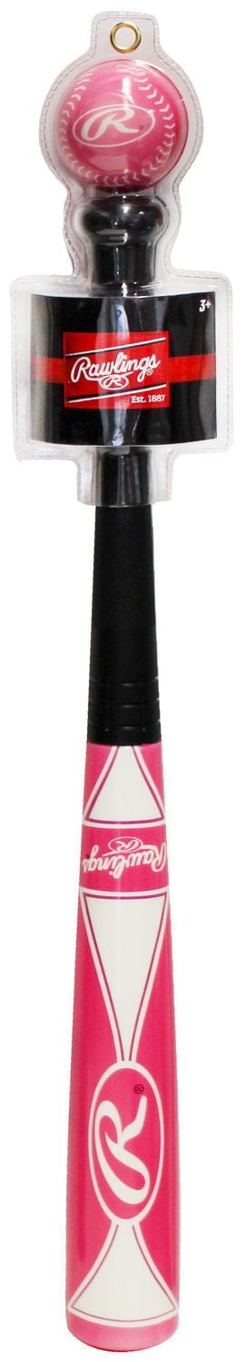 Rawlings Toy Foam Baseball Bat and Ball - Pink