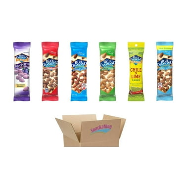 Blue Diamond Almond Variety, 6 Classic Flavors, 1 Bag each Flavor, 1.5 Ounce (Pack of 6)