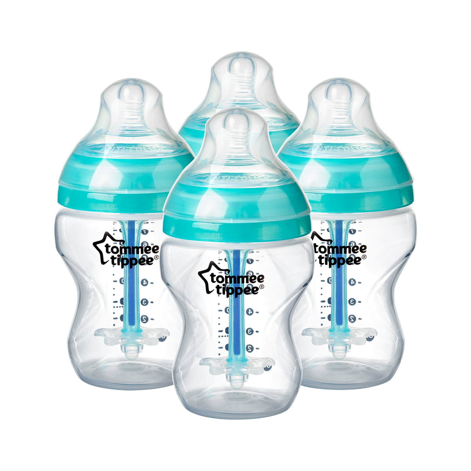 Tommee Tippee Complete Newborn Baby Starter Bottle Kit Set 4 Anti Colic Bottles 