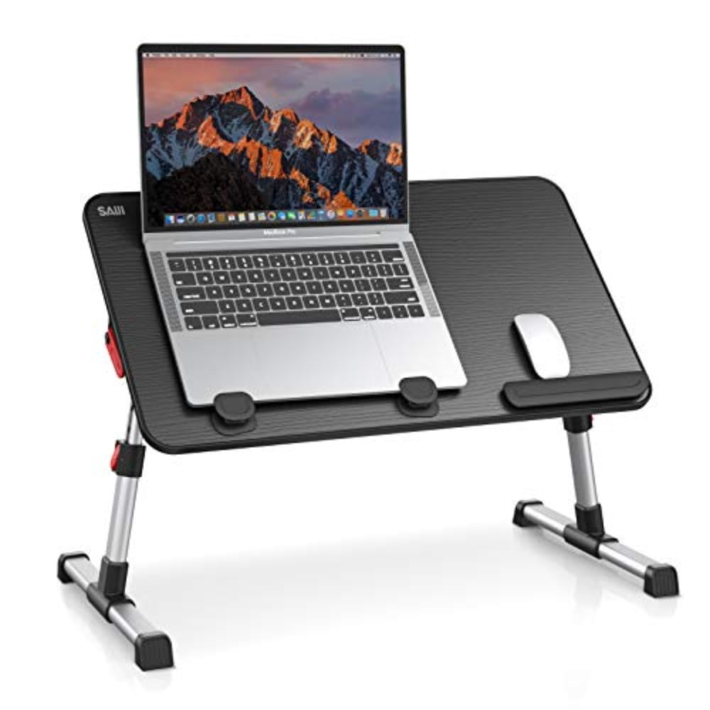 Laptop Desk Table, Adjustable Laptop Stand, Portable Lap Desks with Foldable Legs, Notebook Standing Breakfast Tray Reading Desk for Sofa Couch Bed Floor , Medium Size