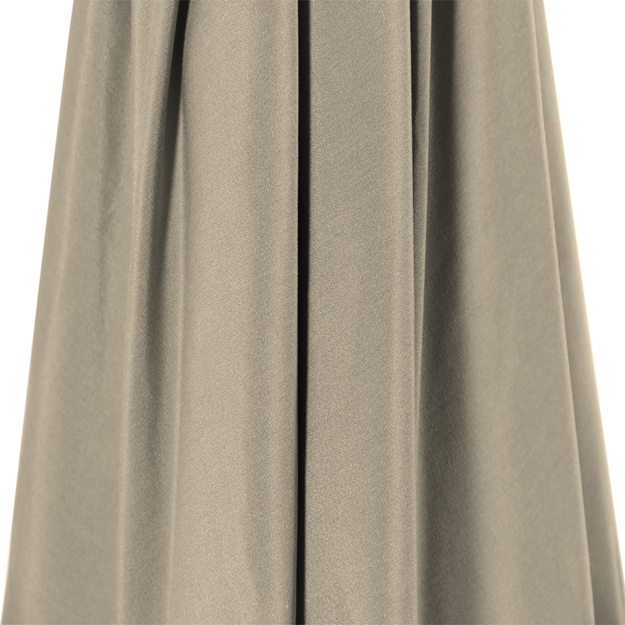 Cabana Life Khaki Round Tilting Patio Umbrella, Fade Resistant