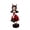Devil Girl-5.9", variant on Halloween Girl Resin Tabletop Figurine, Vintage Cartoon She Statue, Spooky Cute Decor for Mantel Shelf Entryway, Halloween Party Decoration Gift Collectible