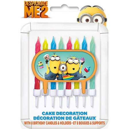 Despicable Me Cake Topper with 8 Candles
