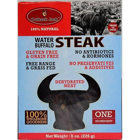 Outback Jack 100% Natural Water Buffalo Steak Dog Treats