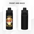 thumbnail image 3 of Botella de agua aislada Vert Der Ferk de 18 oz de acero inoxidable, novedosa tetera deportiva, taza portátil para viajes, gimnasios al aire libre, 3 of 5