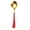 Red+Gold-1PC, variant on Cterwk Stainless Steel Long Handled Soup Spoons, Silver, 6 Pcs, 6.3 Inches
