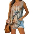 thumbnail image 5 of T-shirts pour Femmes Mode Femmes Imprimé Débardeurs Confortables Légers Camisole T-Shirt T-Shirt Imprimé Machine, 5 of 5