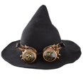 thumbnail image 1 of Sombrero de bruja y mago para Halloween, disfraz de fiesta, diadema, gafas, accesorios de Cosplay, 1 of 5
