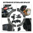 thumbnail image 7 of Outdoor Compact Mobility Scooter with Windshield, Extended Battery, USB Charger, Cup Holders & Storage Basket,300W Gray, 7 of 7