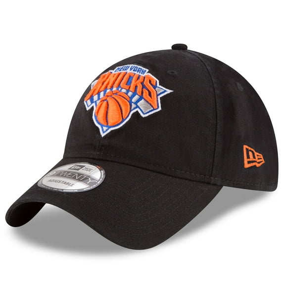 Men's New Era Black New York Knicks Team 2.0 9TWENTY Adjustable Hat