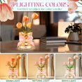 thumbnail image 4 of Luz de Noche LED Inalámbrica con Forma de Tulipán, Base de Cristal Regulable con Carga USB, Luz de Noche Pequeña para Decoración del Hogar, Idea de Regalo de Cumpleaños, 4 of 5