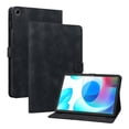 thumbnail image 2 of Case for Oppo Realme Pad Mini 8.7 inch 2022, Embossed Flower PU Leather Flip Wallet Folio Stand Cover, Black, 2 of 7