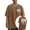 A-Brown591, variant on Mens T-Shirts Oversize Ringer Collar Chest Small Skull Print Tees Loose Casual Short Sleeve Tshirts