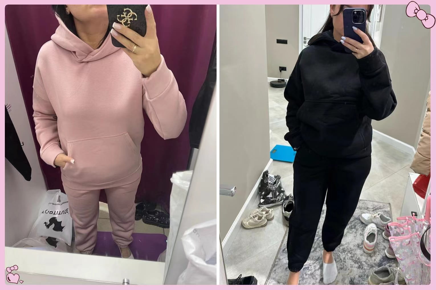 UVN Hoodie Tracksuit for Women Casual Sweatsuit 2Pcs Jogger Set Activewear Outfits with Pockets