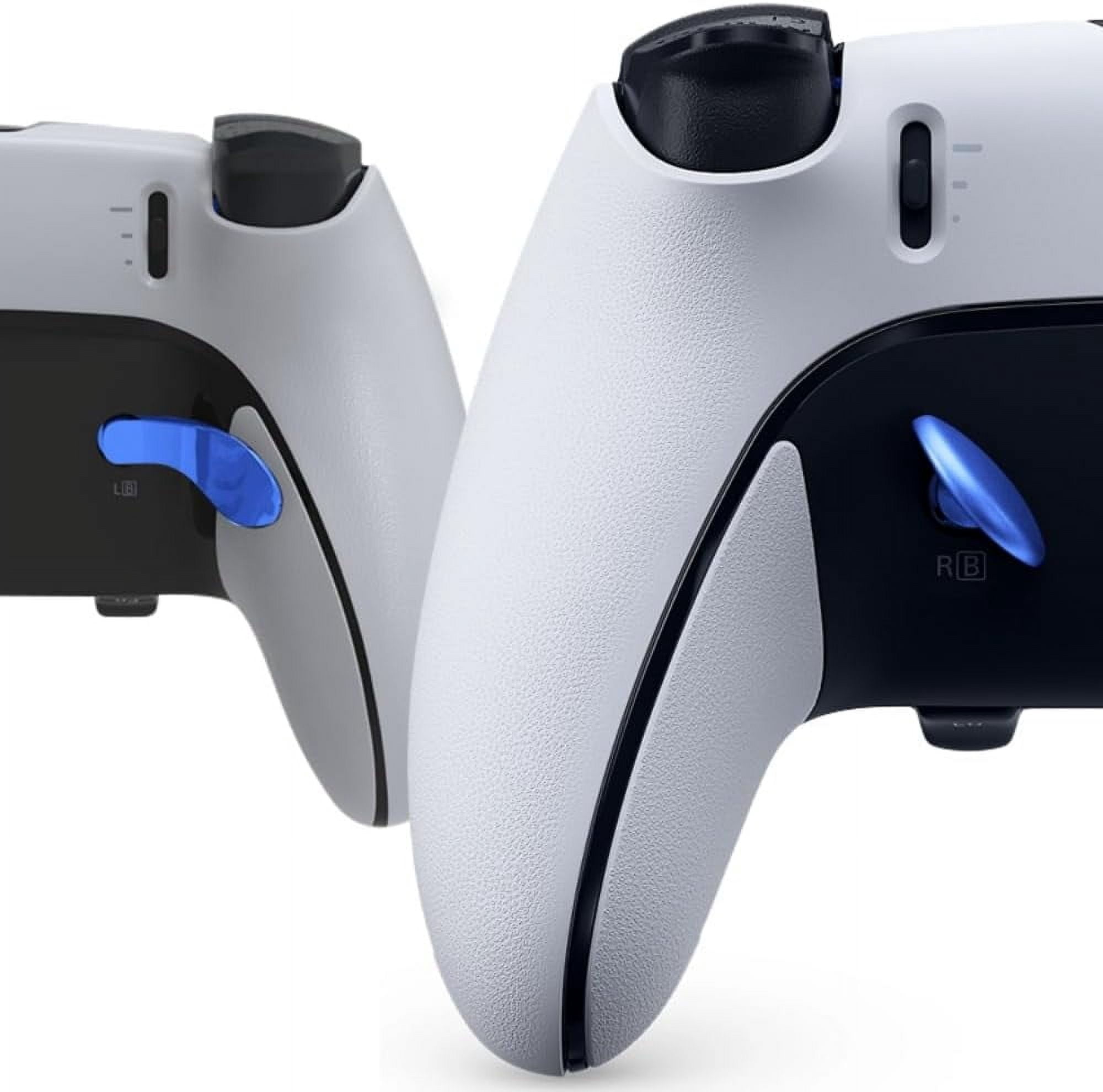 Prociv 10 in 1 Metal Thumbsticks for PS5 Edge Controller, 6 Analog Stick Joystick 4 Back Paddles Triggers Buttons Interchangeable Replacement for PS5 Edge Controller (Blue)