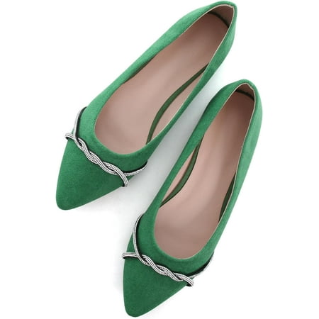 

Pfhytec LU Camouflage Ballet Flats Womens Pointed Toe Ballet Flats Suede Dress Shoes Slip On Loafers for Women Dressy Comfortable