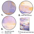 thumbnail image 3 of Designart "Bold Illumination In Contemporary Lavender II" Modern Geometric Floater Framed Wall Art Living Room, 3 of 5