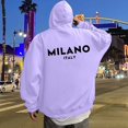 thumbnail image 1 of MHFRRA Sudadera con Capucha y Estampado de Letras para Uso Casual y Atuendos Elegantes Verde, 1 of 5