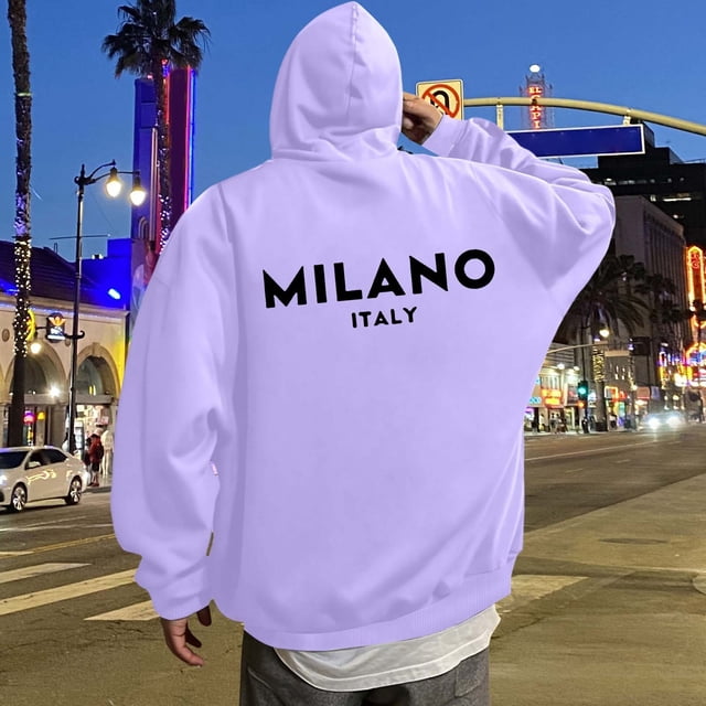 MHFRRA Sudadera con Capucha y Estampado de Letras para Uso Casual y Atuendos Elegantes Verde