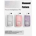 thumbnail image 4 of Key Fob Cover Compatible with Toyota RAV4 Prius 4Runner Camry Avalon Corolla Highlander Venza 2007-2019 3 Button Keychain Case Holder Protector,Keychain-A-Pink, 4 of 8