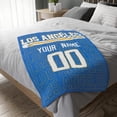 thumbnail image 5 of Los Angeles Throw Blanket for Men Women Boy Custom Name and Number Gifts, 5 of 5