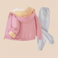 thumbnail image 6 of Mercatoo Boys Girls Fleece-Lined Sweatsuits 2 Piece Zip up Thick Warm Cotton Hoodies Jackets Sweatpants Set Kids Winter Clothes, 6 of 6