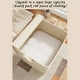 thumbnail image 5 of 150L Storage Bins With Lids,Non Woven Gray Corrugated Clothes Special Storage Carrying 30L/110L/150L/220L Home Storage Bag Home Bedroom Storage Bag Sorting Storage Bag, 5 of 7