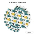 thumbnail image 3 of Placemats Set of 4 / 6, Funny Boats Placemats for Dining Table Indoor/Outdoors Heat Resistant Washable Placemats 18" x 12", 3 of 8