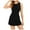Black, variant on OSOLU Solid Color Tennis Dress Women Athletic Dress Built In Easy Shorts & Bra High Neck Workout Dresses Stylish Sundress Dresses For Women 2025 Elegant Classy